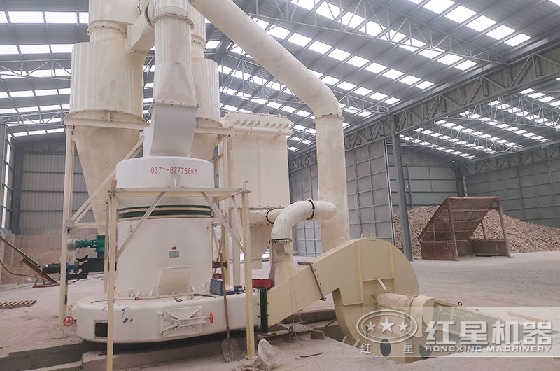 白云石磨粉機(jī)生產(chǎn)線現(xiàn)場(chǎng)圖