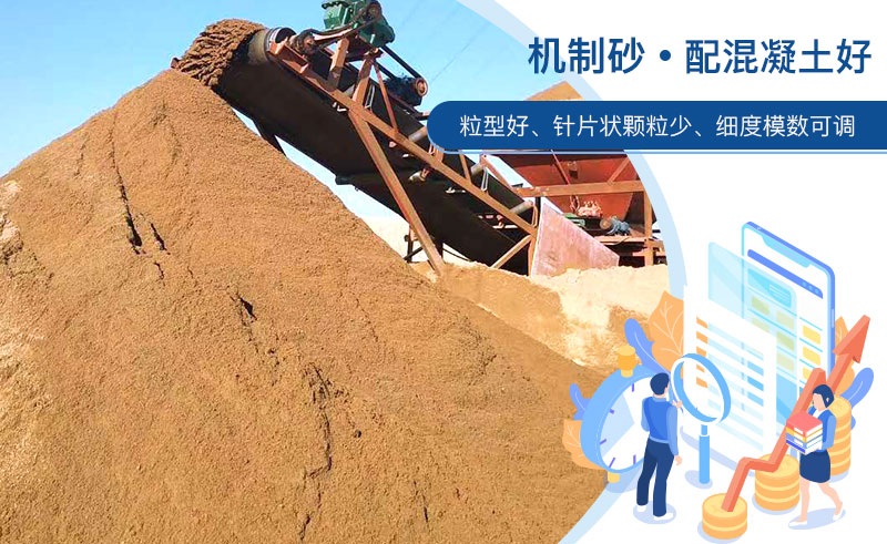 機制砂和河沙哪個配混凝土好？成套制砂設備多少錢？