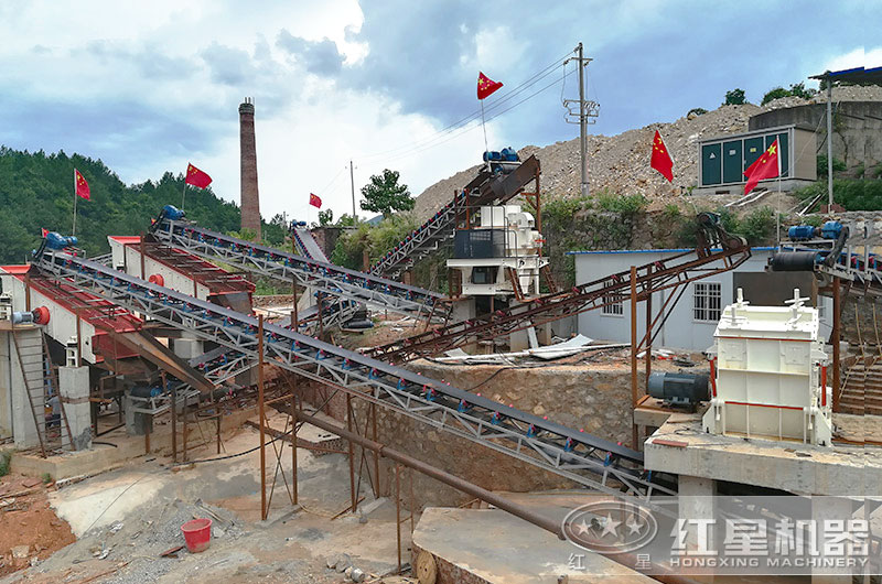 石灰石制砂生產(chǎn)線（反擊破+制砂機）