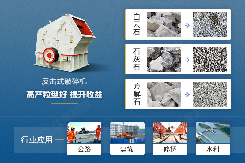 反擊式破碎機應(yīng)用領(lǐng)域 反擊式破碎機應(yīng)用領(lǐng)域