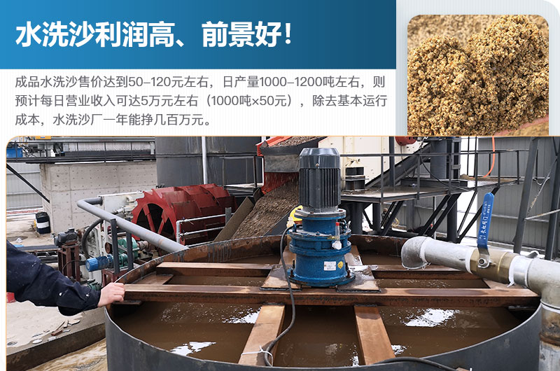 水洗砂的原料是什么？水洗沙一年能掙多少錢？