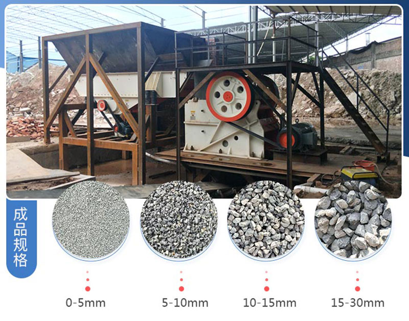 成品石灰石不同規格展示