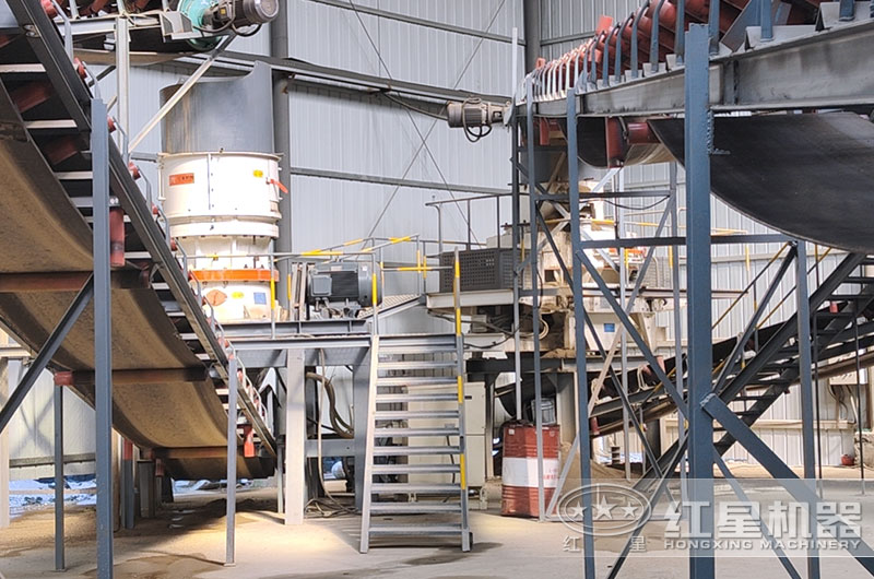 浙江客戶石頭制砂機工作現(xiàn)場圖