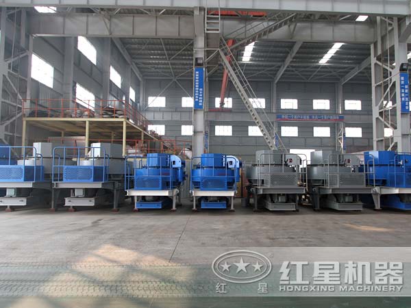 水泥制砂機(jī)廠家車間一角