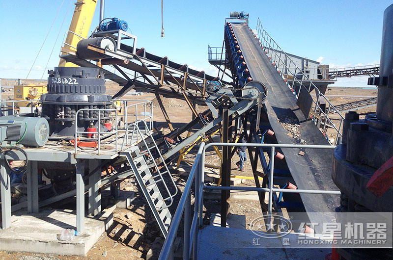 石頭圓錐破作業(yè)客戶現場