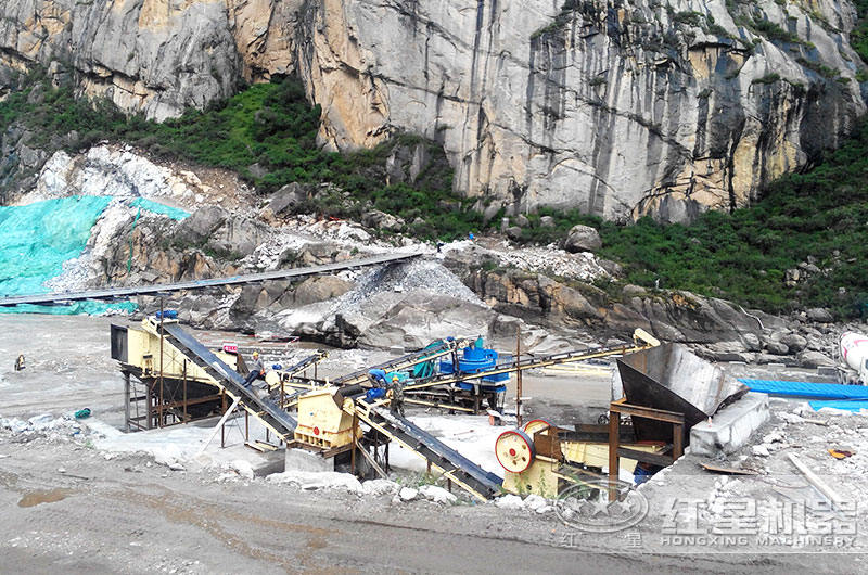 日產4千噸打砂生產線現場