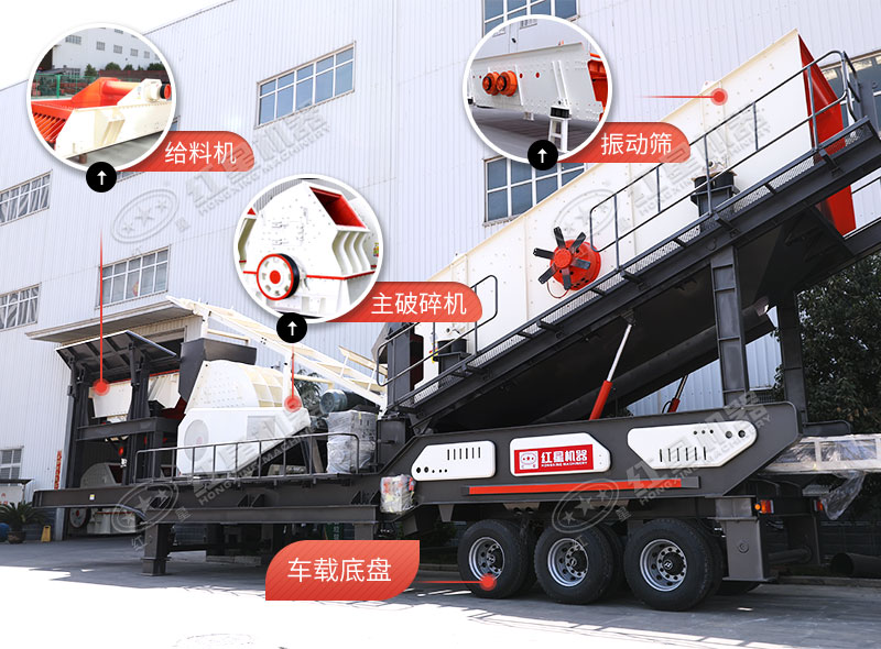流動破碎石子機生產線全套配置細節