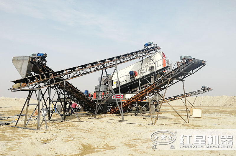 鋼筋混凝土破碎用什么機(jī)器？建筑垃圾移動破碎站剛剛好