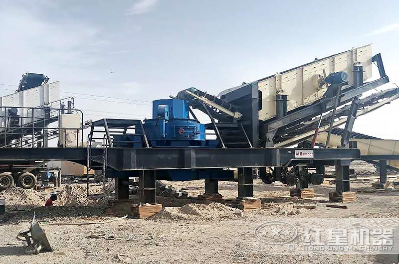 多機搭配作業移動制砂機特寫圖