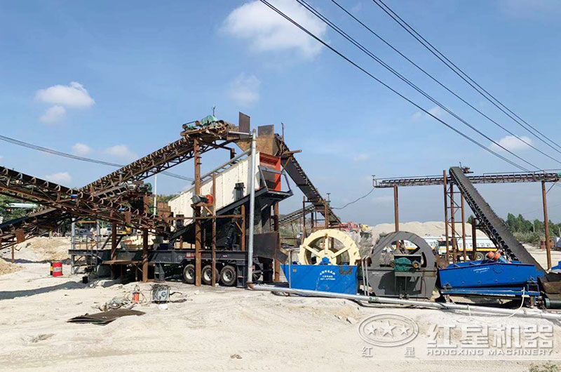 時產500噸的水洗沙生產線需要配備哪些水洗沙機器？