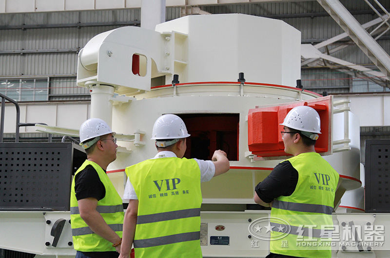 用戶來廠考察制沙設備