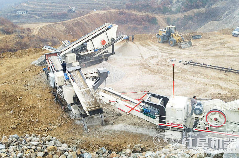 移動履帶一體式石子破碎機類別、價格及現(xiàn)場圖片