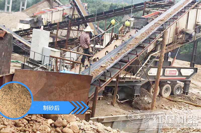 石頭制砂機制出的沙能用嗎？一臺設備多少錢（內附生產現(xiàn)場視頻）