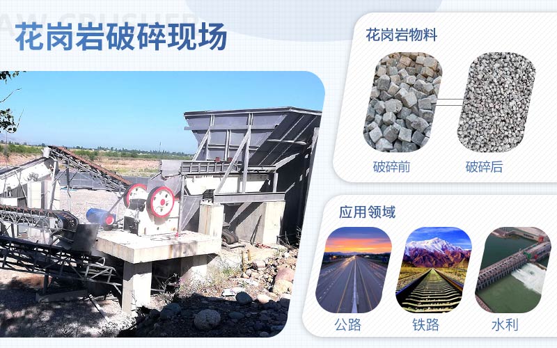 花崗巖破碎用什么機(jī)器？配置一套花崗巖破碎設(shè)備需要多少錢?