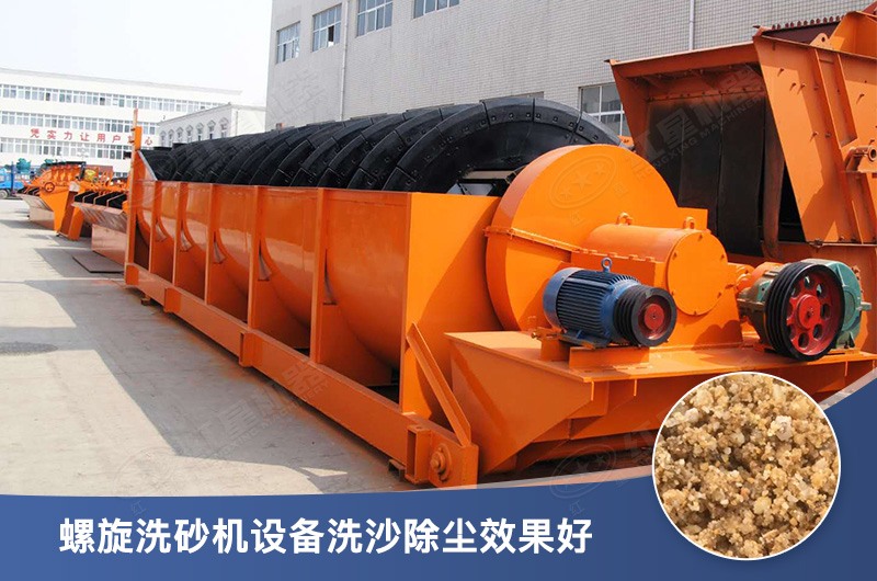 螺旋洗砂機(jī)設(shè)備每小時(shí)產(chǎn)量多少，型號(hào)有哪些？